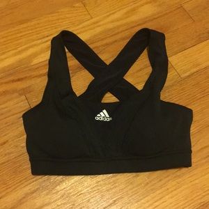 Adidas sports bra cross back